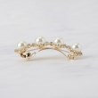 クチュールブローチ(Couture Brooch)のパール調ビジューデザインバレッタ3