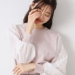 クチュールブローチ(Couture Brooch)の【大人可愛い・フェミニン・通勤】袖レースドッキングニット45