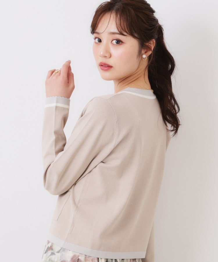 クチュールブローチ(Couture Brooch)の【きれいめ・通勤・初夏まで着られる】配色ラメカーディガン32