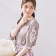 クチュールブローチ(Couture Brooch)の【接触冷感・洗える・UV機能付き・二の腕カバー】デイジー＆リボン エンブロドルマントップス54
