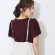 クチュールブローチ(Couture Brooch)の【二の腕カバー・通勤】レース袖テレコトップス50