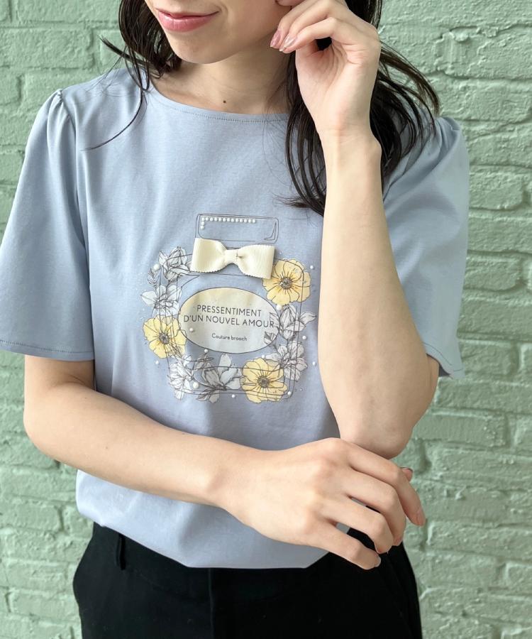 クチュールブローチ(Couture Brooch)の【接触冷感・UVカット】パフュームプリントTシャツ47