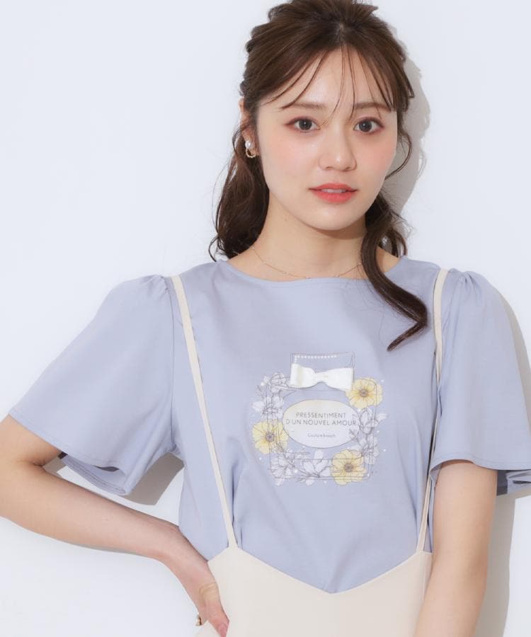 クチュールブローチ(Couture Brooch)の【接触冷感・UVカット】パフュームプリントTシャツ44