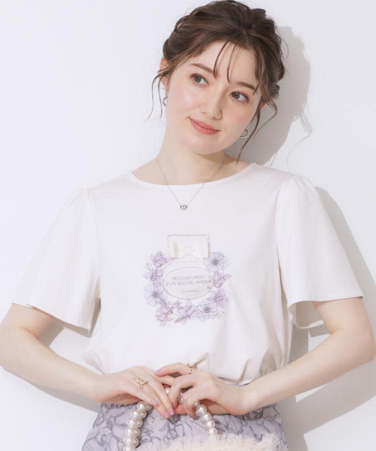 クチュールブローチ(Couture Brooch)の【接触冷感・UVカット】パフュームプリントTシャツ9