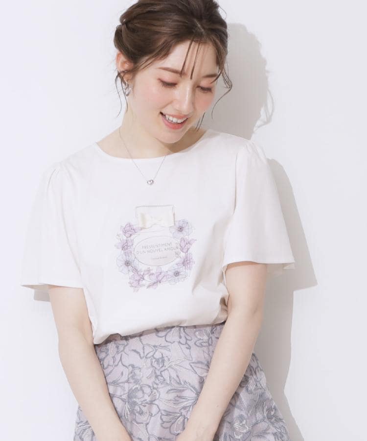 クチュールブローチ(Couture Brooch)の【接触冷感・UVカット】パフュームプリントTシャツ8