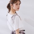 クチュールブローチ(Couture Brooch)の【リボン・マシンウォッシャブル・UV機能・接触冷感】肩リボントップス6