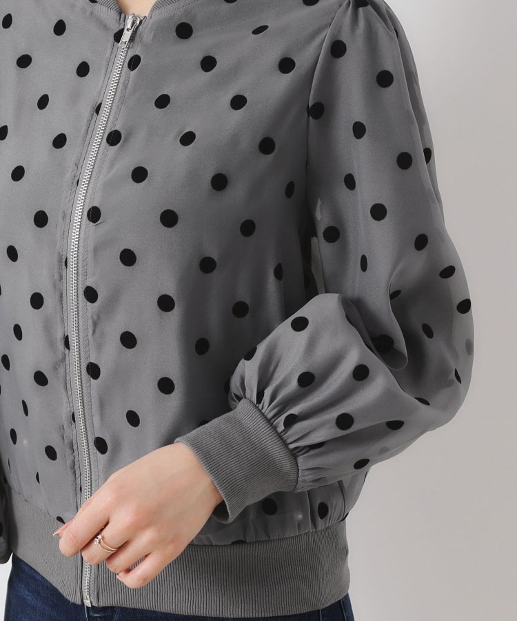 クチュールブローチ(Couture Brooch)のフロッキードットブルゾン22