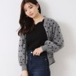 クチュールブローチ(Couture Brooch)のフロッキードットブルゾン チャコールグレー(114)