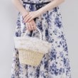 クチュールブローチ(Couture Brooch)のフリルデザインパール調ハンドルカゴバッグ10