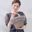 クチュールブローチ(Couture Brooch)のフリルデザインパール調ハンドルカゴバッグ12