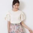 クチュールブローチ(Couture Brooch)の【一枚でキマる・華やか】パール調付チューリップ袖ニット6