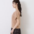 クチュールブローチ(Couture Brooch)の【一枚でキマる・華やか】パール調付チューリップ袖ニット48