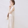クチュールブローチ(Couture Brooch)の麻混フレアデザインワンピース2