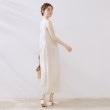 クチュールブローチ(Couture Brooch)の麻混フレアデザインワンピース6