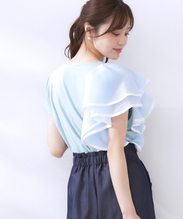 クチュールブローチ(Couture Brooch)のシルケットアシメデザインフリルT21