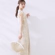 クチュールブローチ(Couture Brooch)のサテン楊柳フラワーワンピース9