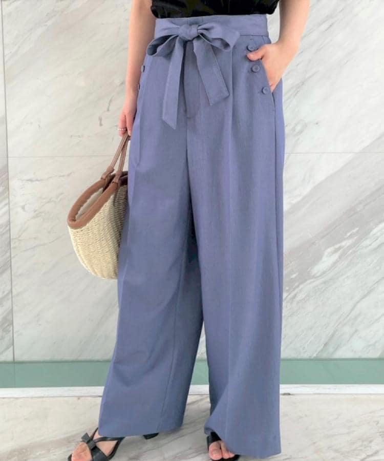 couture brooch ガウチョパンツ オフィス 仕事服 おしゃれ