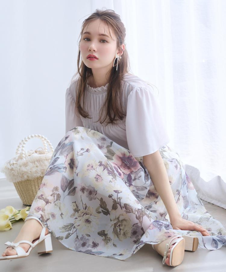 クチュールブローチ(Couture Brooch)の【一枚で着映える・華やか・上品】Summerオーガンフルールスカート8