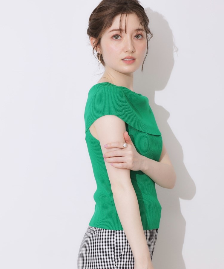 クチュールブローチ(Couture Brooch)のリブオフショルニット9