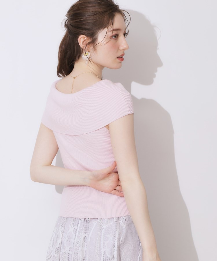 クチュールブローチ(Couture Brooch)のリブオフショルニット24