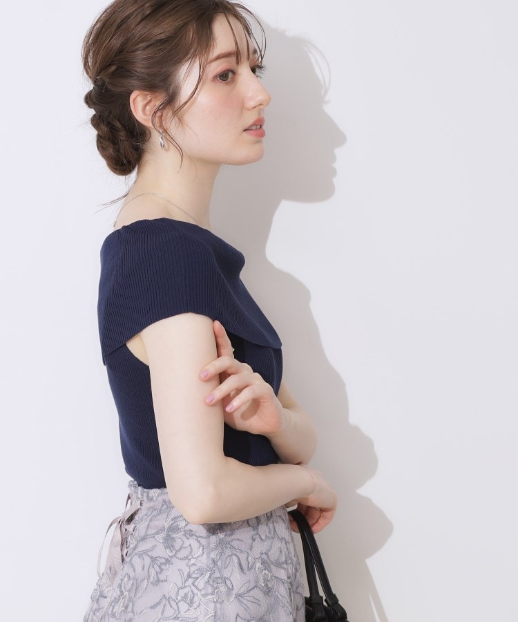 クチュールブローチ(Couture Brooch)のリブオフショルニット16