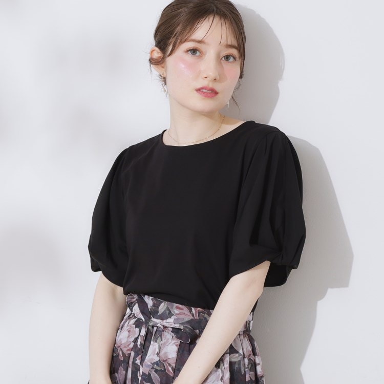 クチュールブローチ(Couture Brooch)の【接触冷感・UVカット・通勤】ねじり袖サイロコンパクト カットソー