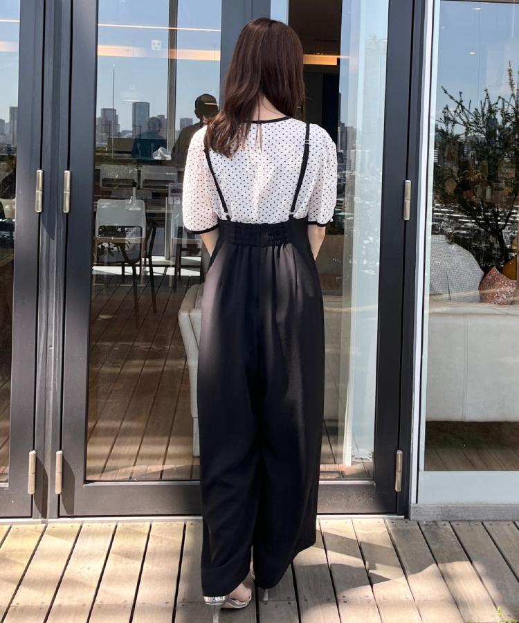 クチュールブローチ(Couture Brooch)の【マシンウォッシャブル・きれいめ】キャミロンパース26