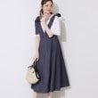 クチュールブローチ(Couture Brooch)のデニムライク肩リボンワンピース9