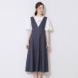 クチュールブローチ(Couture Brooch)のデニムライク肩リボンワンピース18