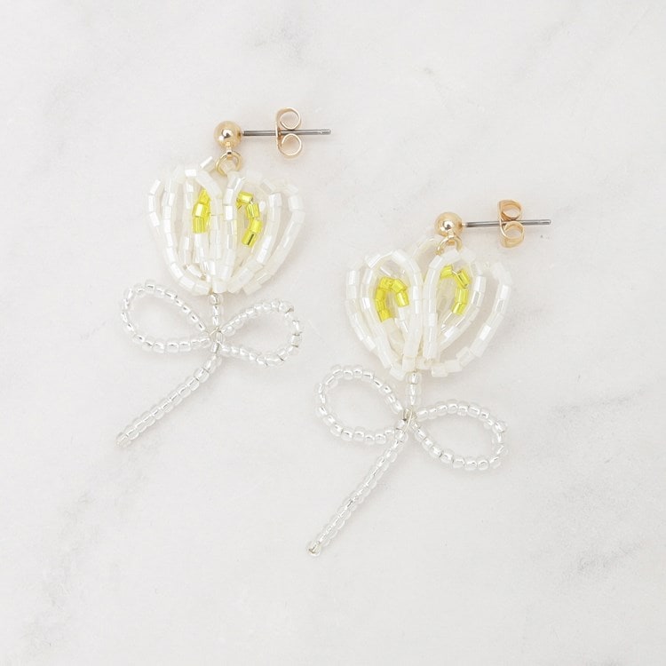 クチュールブローチ(Couture Brooch)のフラワービーズピアス ピアス