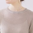 クチュールブローチ(Couture Brooch)のラメリブ5分袖ニット32