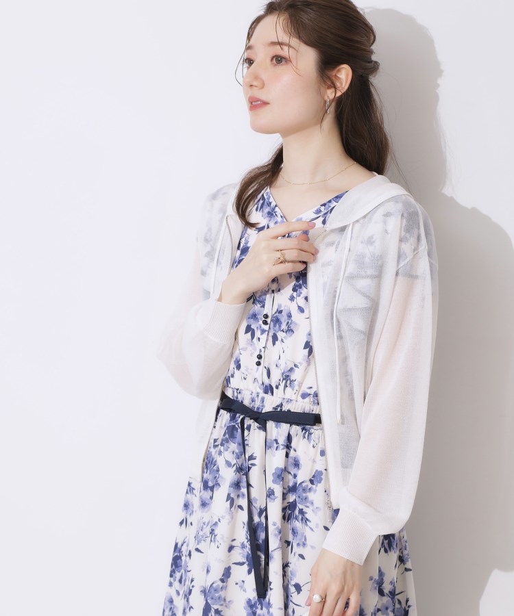 クチュールブローチ(Couture Brooch)の【上品な透け感・大人カジュアル】LEVITAジップアップフーディー4