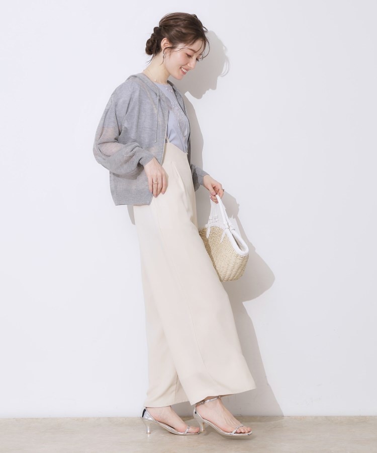 クチュールブローチ(Couture Brooch)の【上品な透け感・大人カジュアル】LEVITAジップアップフーディー15
