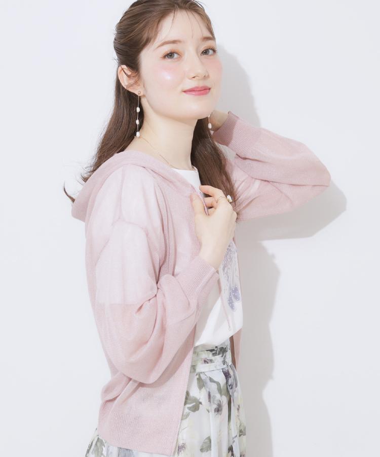 クチュールブローチ(Couture Brooch)の【上品な透け感・大人カジュアル】LEVITAジップアップフーディー44