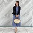 クチュールブローチ(Couture Brooch)の【ドライタッチ・しわになりにくい・通勤】麻調シャツワンピース26