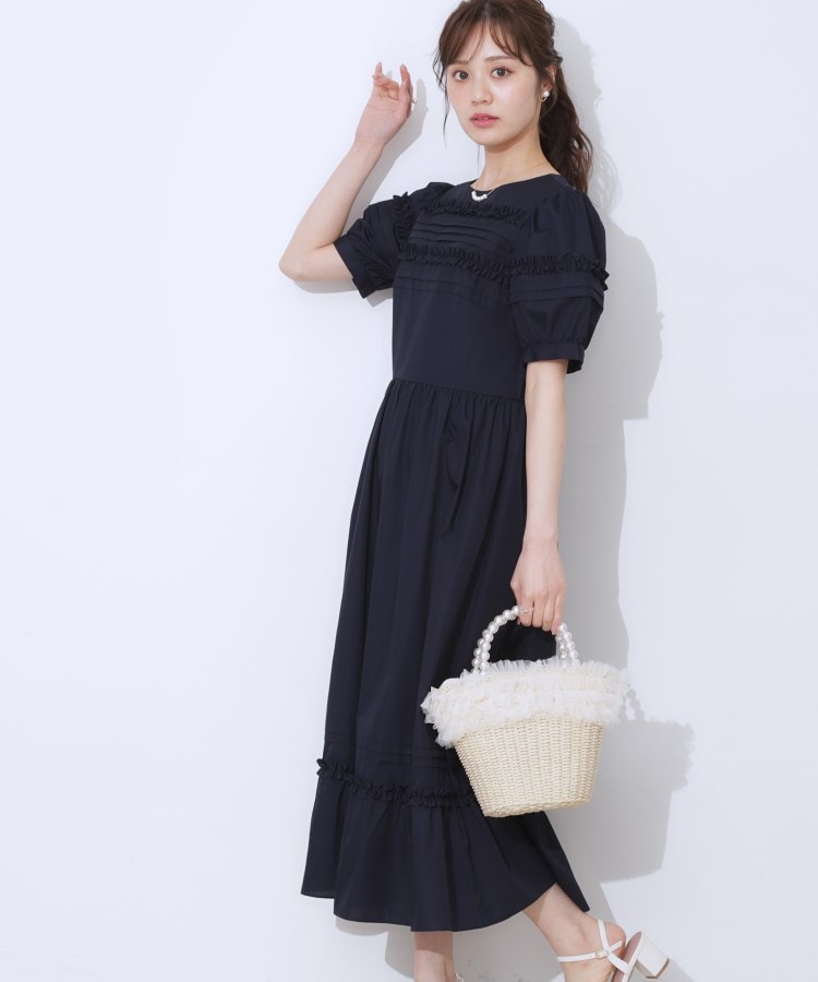 クチュールブローチ(Couture Brooch)のエシカルコットン タック＆フリルワンピース18