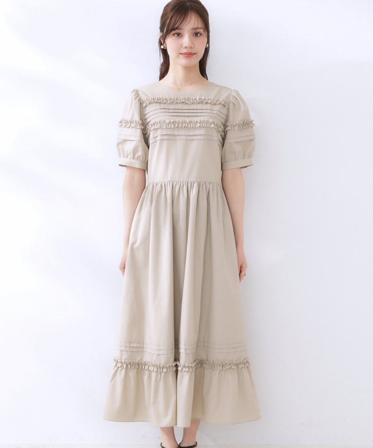 クチュールブローチ(Couture Brooch)のエシカルコットン タック＆フリルワンピース24