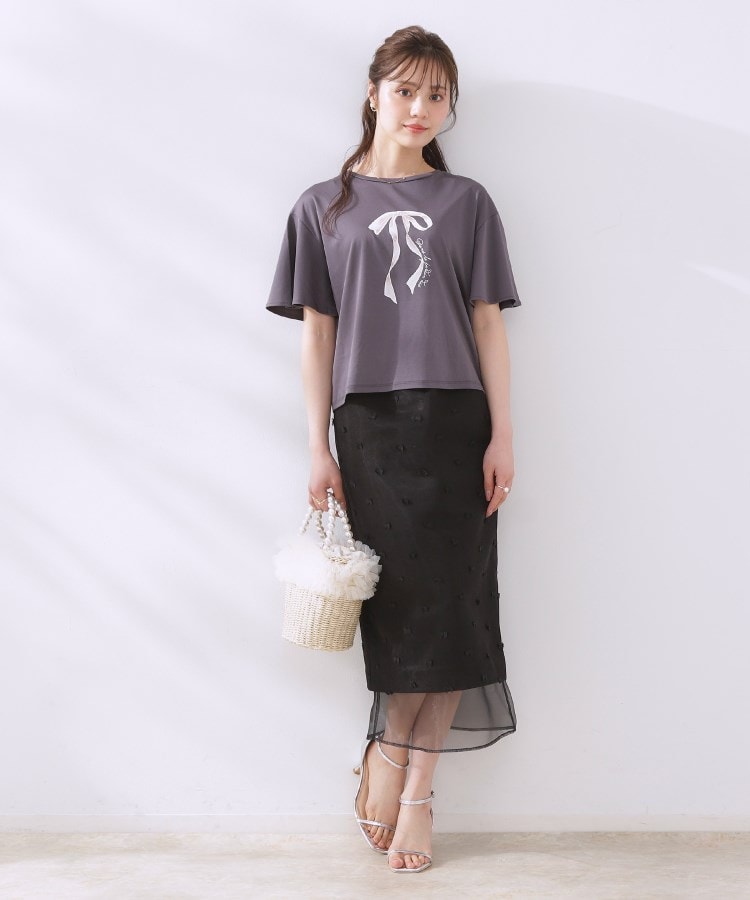 クチュールブローチ(Couture Brooch)のリボンジャカードシアーIラインスカート4