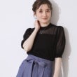 クチュールブローチ(Couture Brooch)の【上品な透け感・通勤】LEVITAシアーシャーリングニットトップス28