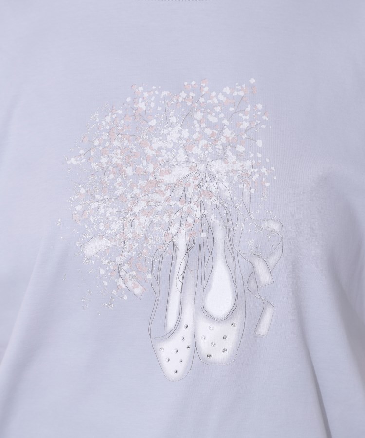 クチュールブローチ(Couture Brooch)の【接触冷感・UVカット】トゥシューズプリントTシャツ33