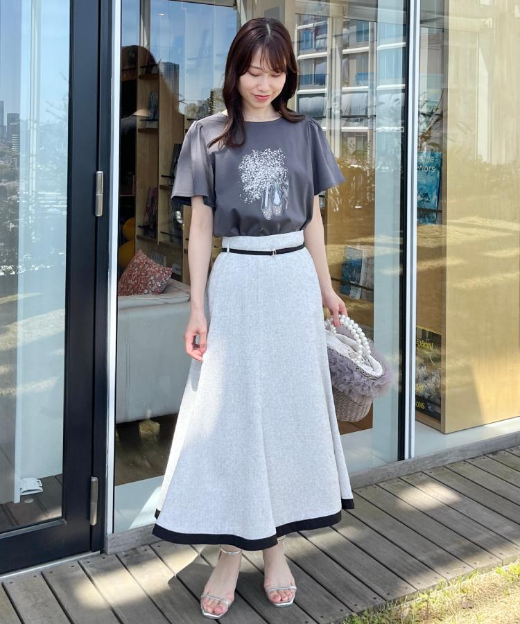 クチュールブローチ(Couture Brooch)の【接触冷感・UVカット】トゥシューズプリントTシャツ17