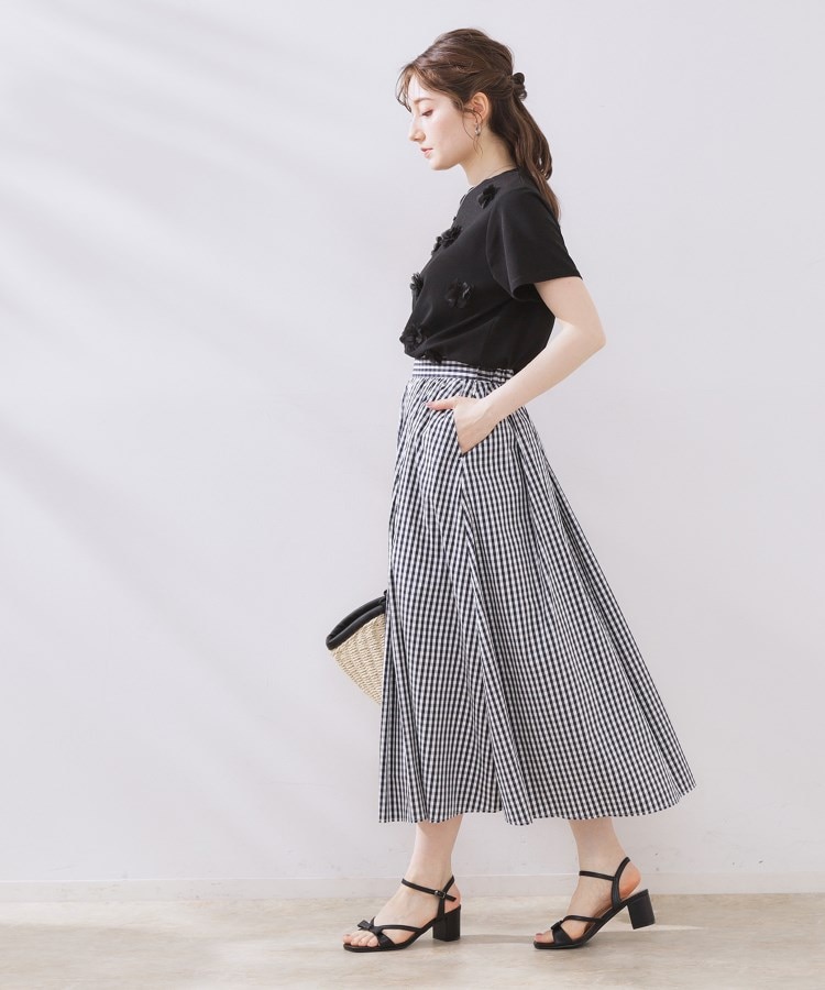 クチュールブローチ(Couture Brooch)のフラワーデザイン半袖TOPS12
