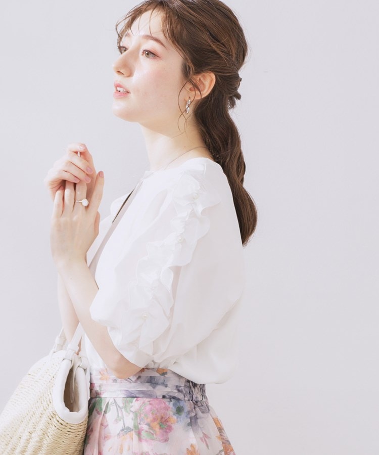 クチュールブローチ(Couture Brooch)の袖異素材デザインカットソー2