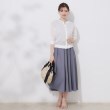 クチュールブローチ(Couture Brooch)の【前後2WAY・二の腕カバー】ダブルパール調釦LEVITA5分袖カーディトップス1