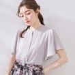クチュールブローチ(Couture Brooch)の【キレイめ・通勤】前後2WAY楊柳フレアー袖ブラウス5