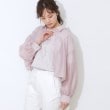 クチュールブローチ(Couture Brooch)の【洗える・オシャレな透け感】パール調ボタンシアーシャツ22