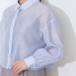 クチュールブローチ(Couture Brooch)の【洗える・オシャレな透け感】パール調ボタンシアーシャツ62
