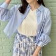 クチュールブローチ(Couture Brooch)の【洗える・オシャレな透け感】パール調ボタンシアーシャツ41