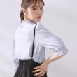 クチュールブローチ(Couture Brooch)の【5分袖・通勤】リボンタイ付きピコフリル5分袖ブラウス29