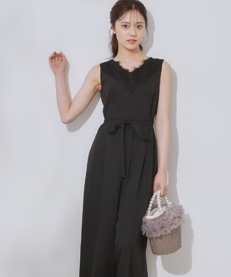 クチュールブローチ(Couture Brooch)の【一枚で着映える】レース切替デザインオールインワン8
